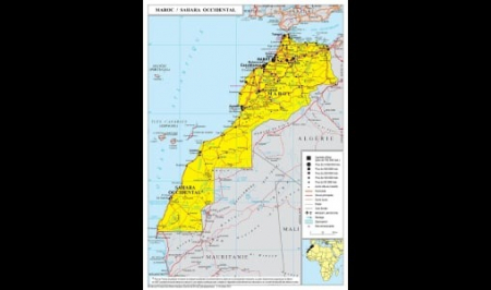 En el marco del impulso dado por SM el Rey a la causa nacional, el mapa oficial del Reino de Marruecos que integra su Sáhara es publicado en la página oficial del ministerio de AA.EE. francés