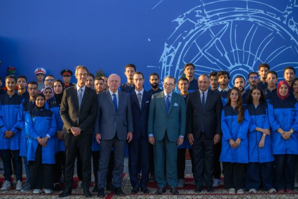 SM el Rey preside la ceremonia de presentación y lanzamiento de las obras de realización del complejo industrial de “motores de aviones” del grupo Safran