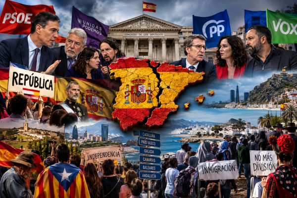 España, al borde del colapso político: un país dividido contra sí mismo